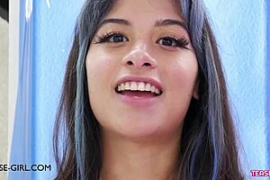 Captivating brunette shares first sex thrills in intimate interview