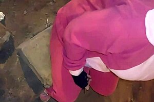 Blonde cougar maid ripped clothes fucked hard on Halloween