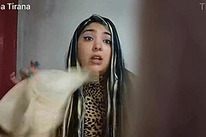 caught short dick neighbor boy jerking with my dirty thong... time to punish!