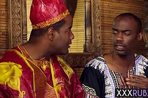 Black studs ravage skyler nicole and chanell heart in wild 4some!