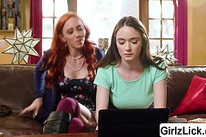 Busty stepmom Hazel Moore fucks teen Jupiter Jetson