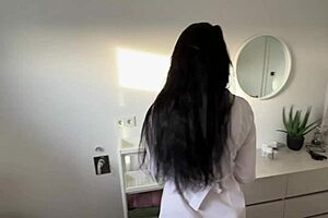 hot nurse eva gives patient deepthroat checkup till cum 😈👩‍⚕️