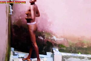 Stepsister wet pussy drilled outdoor by throbbing big cock