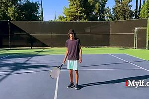 naked stepmom tennis turns pussy pounding game