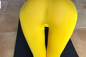 Intense Desire Watching Fit Milf's Wet Fluffy Pussy Yoga Doggystyle