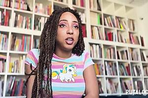 a horny latina ebony beauty luna black milks torbe dry after steamy putalocura interview