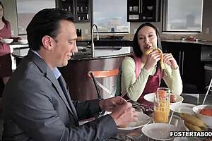 jazmin luv fights urges then deepthroats foster dad's monster cock petite teen sex tape