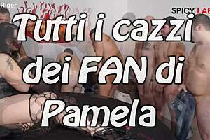 Pamela's amateur orgy: cum swaps and double penetration?