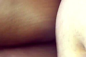 Black girlfriend takes latino dick deep in bed, amateur fun?