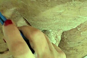 Watch her shave his cock and balls smooth in super close fetish POV