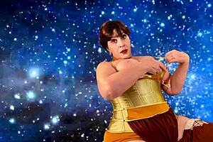 Granny slave princess leia deepthroats darth vader's cock hard.