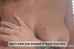 merry christmas stepson, your curvy latina mommy shakes big ass to fulfill milk filling fantasy on bed