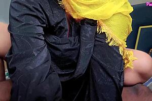 Indian burka stepmom, ready for stepson's rough doggystyle creampie on that big ass?