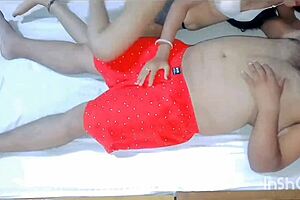 Young Indian beauty trembles in joy from first anal and pussy pounding creampie