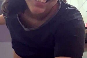 Thick stepmom cooks up taboo kitchen fun with stepson. Big tits bounce as she rides his monster cock cowgirl style.