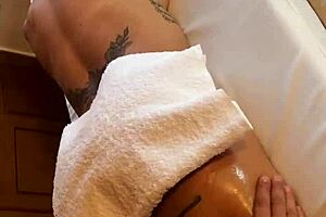 Silvana Lee gets sensual erotic massage from Brian Evansx ending in juicy pussy fuck