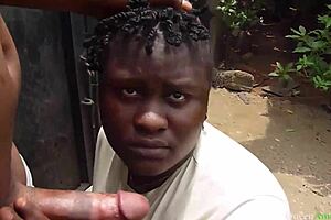 Gate man fucks boss wife right at the front gate before getting caught.