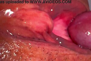 Amateur's pink pussy 347 days post-virginity