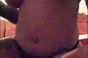 Sexy milf flashes huge tits big ass fingers wet pussy black lingerie