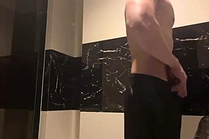 i follow my step bro into the bathroom for some fun