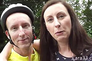 uk mature milf in stockings and heels gets assfucked doggystyle bent over mirror then jizzed