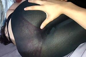 Doña Mary rests in tight leggings at my house. Her big Latina ass begs for hands-on fun.