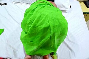 aunty tricked me into pussy creampie fuck when home alone