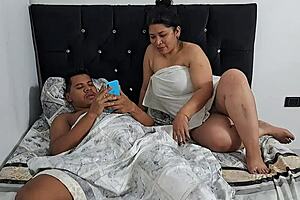 stepson finally bangs hot stepmom fulfilling his taboo latina fantasy 🔥🍑