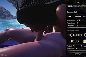 big ass curvy black milf jadeen fucks jason's big white dick on beach loves that pussy