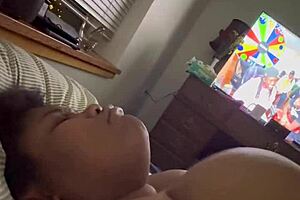 latina milf rubs fat juicy tits til screaming orgasm pov