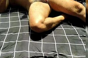 sexy garage webcam voyeur catches exotic pria flashing naked at christmas