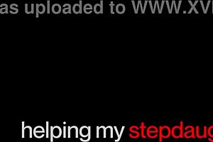 Curvy milf cougar licks wet pussy of pretty stepdaughter with strapon