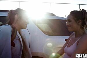 Horny Teen Mackenzie Mace Licks Milf Cadence Lux Pussy!