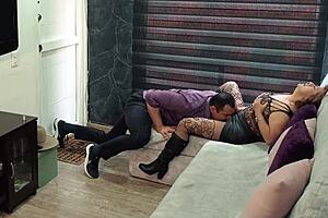 colombian hotwife confesses creampie sins as husband licks then rips clothes for rough fuck