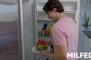 Hot Mother-in-Law's Big Tits Seduce Son-in-Law into Forbidden Cowgirl Ride