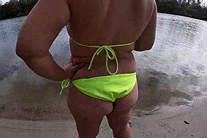 Busty Diamond Fucked Hard After Fishing In Public!