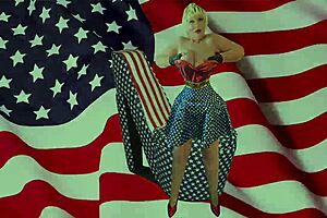 Granny America fingered hard and fucked to squirting orgasm