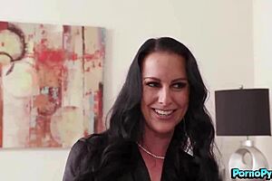 stepson watches texas patti ride big black cock