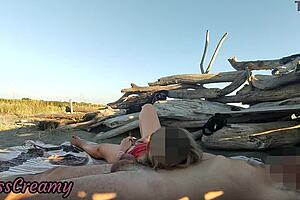 Pussy Flash Stranger Catches Stepdad Fingering Me On Beach Jerkoff