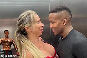 bbc slut hotwife chokes on personal trainer's monster cock preview dripping wet