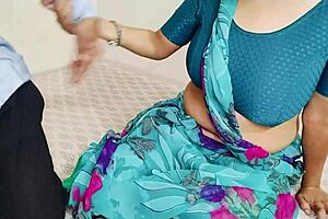 Fingering stepmom's tight pussy went so wrong with real hindi audio sex creampie