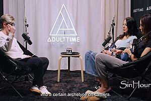 shay sights and reagan foxx share a casual backstage interview chat