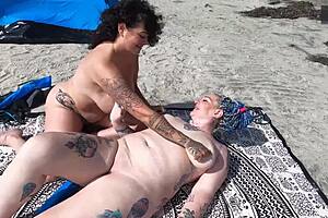 latina hotwife licks neighbor pussy first time girl on girl beach