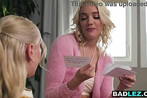 skinny big tits milf gets strapon fucked hard by petite blonde teen bestie