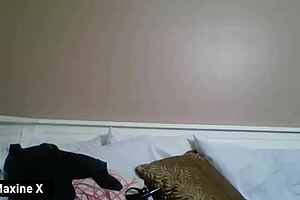 Sexy COUGAR Maxine X rides her HUGE dildo hard!