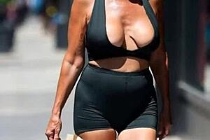 Busty Milfs Bounce Massive Natural Tits Braless