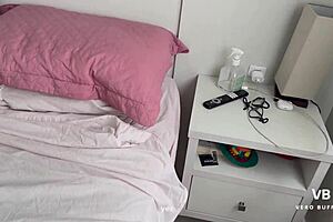 sharing bed leads to hot latina madrastra culona roleplay milking