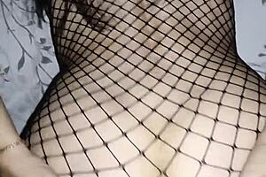 skinny stocking milf takes pov doggy anal like a whore!