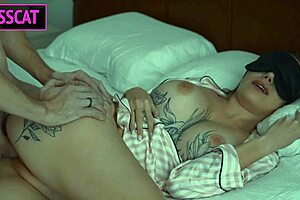 Oops! Stepson Creampies Blindfolded Stepmom While Hubby Showers Next Door