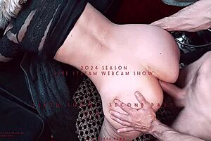 French mature slut bent over doggystyle, fucked hard and creampied fast?